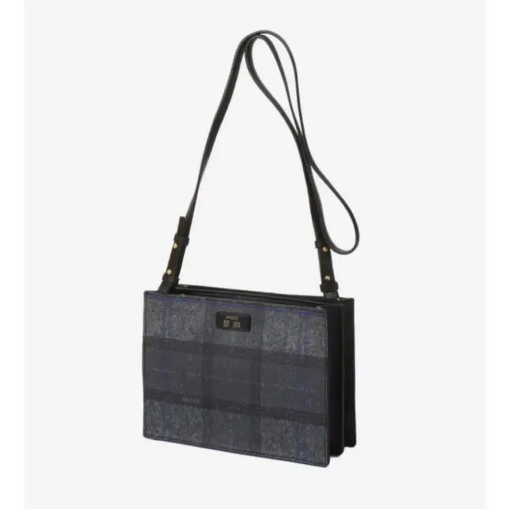 [BUNJANG] Hazzys Gray Check Small Crossbody Bag / 헤지스 그레이 체크 스몰 크로스백