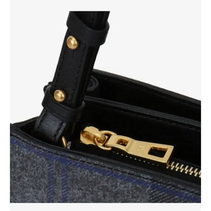 [BUNJANG] Hazzys Gray Check Small Crossbody Bag / 헤지스 그레이 체크 스몰 크로스백