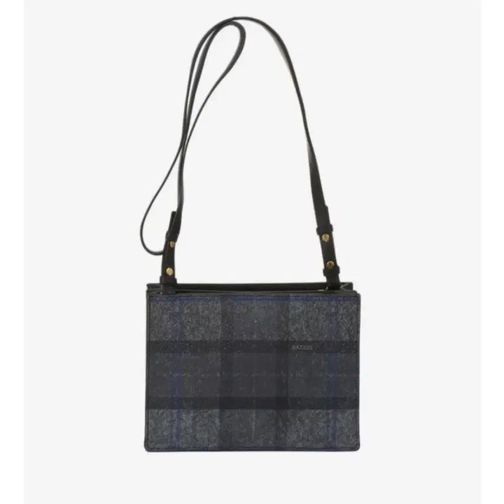 [BUNJANG] Hazzys Gray Check Small Crossbody Bag / 헤지스 그레이 체크 스몰 크로스백