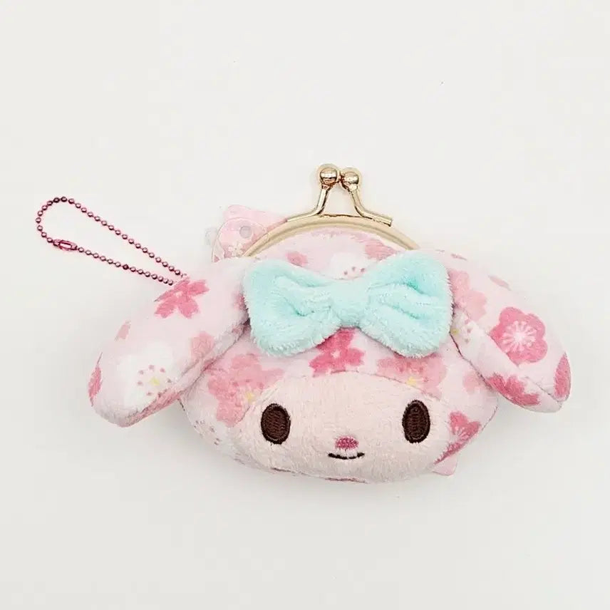 [BUNJANG] Sanrio My Melody Sakura Coin Purse Keyring / 일본정품!! 산리오 마이멜로디 사쿠라 벚꽃 동전지갑 키링