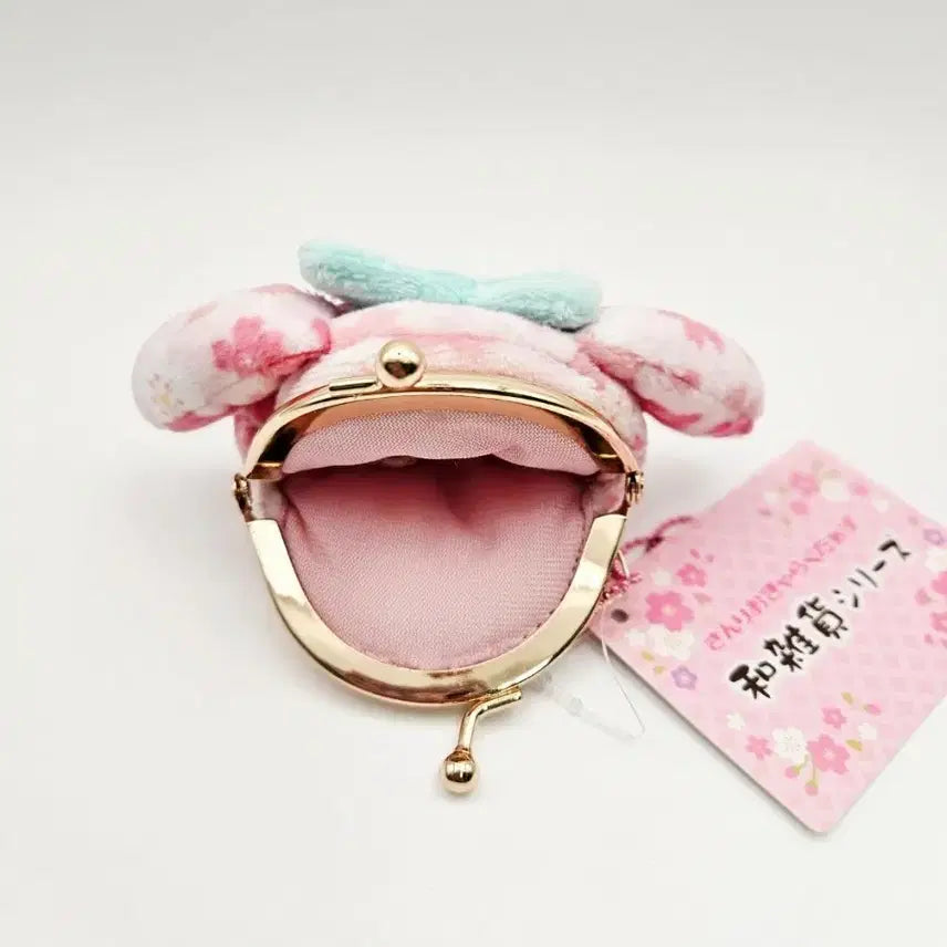 [BUNJANG] Sanrio My Melody Sakura Coin Purse Keyring / 일본정품!! 산리오 마이멜로디 사쿠라 벚꽃 동전지갑 키링