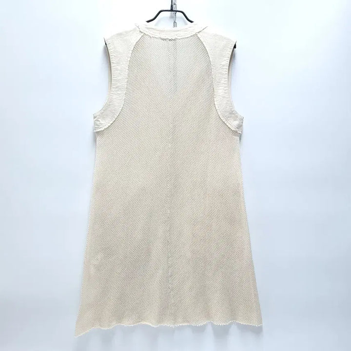 [BUNJANG] ZUCCA Cotton Mesh Fringe Mini Dress Tunic / ZUCCA 주카 코튼메쉬 프린지 미니원피스 시스루원피스 튜닉 C247