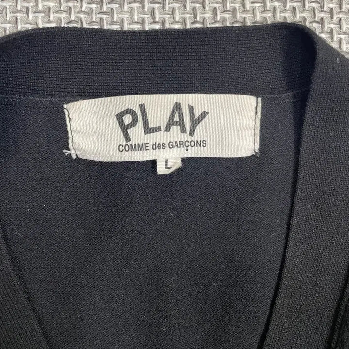 [BUNJANG] Comme des Garcons Play Heart Cardigan Black L / 꼼데가르송 PLAY 하트 가디건 블랙 L