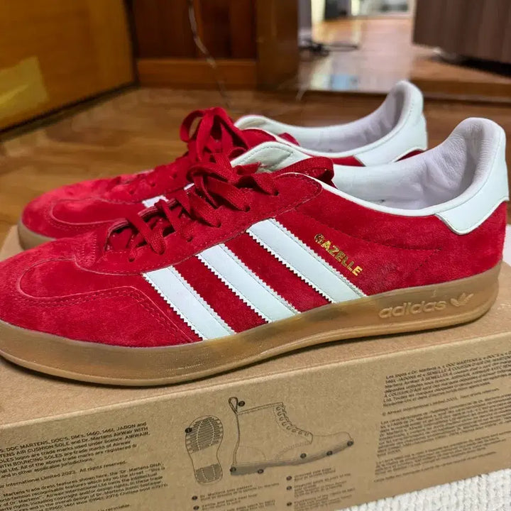 [BUNJANG] Adidas Gazelle Indoor Scarlet Sneakers / (280) 아디다스 가젤 인도어 스칼렛