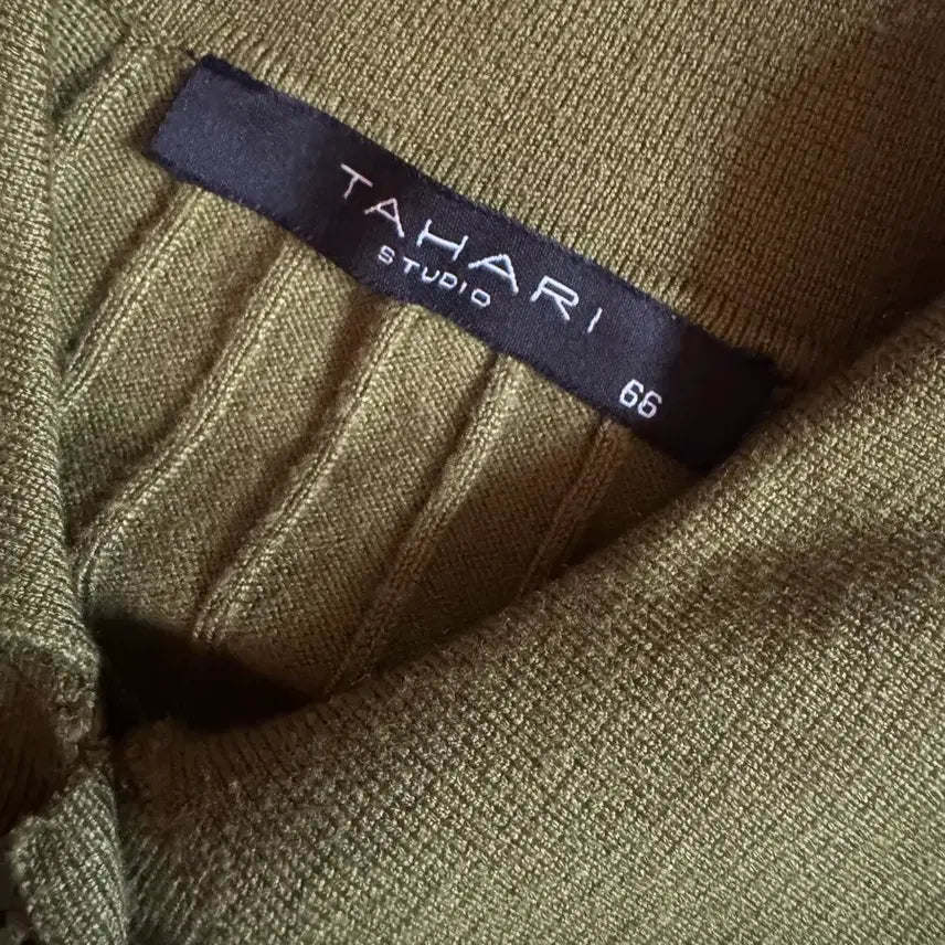 [BUNJANG] Tahari Olive Green Cardigan / 타하리 가디건