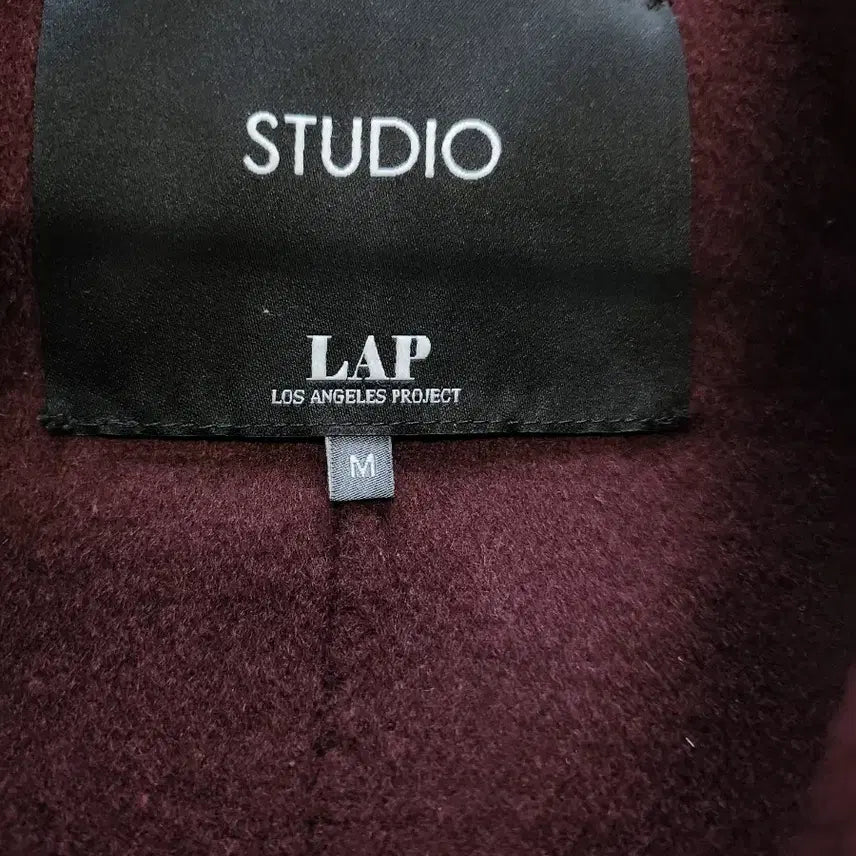 [BUNJANG] Studio Rap Burgundy Long Coat M / 스튜디오 랩 버건디 롱 코트 M