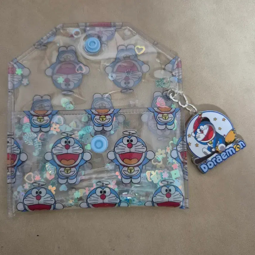 [BUNJANG] Anpanman Doraemon Totoro PVC Pouch + Keychain Set / 호빵맨.도라에몽.토토로 PVC 파우치 + 키링 세트
