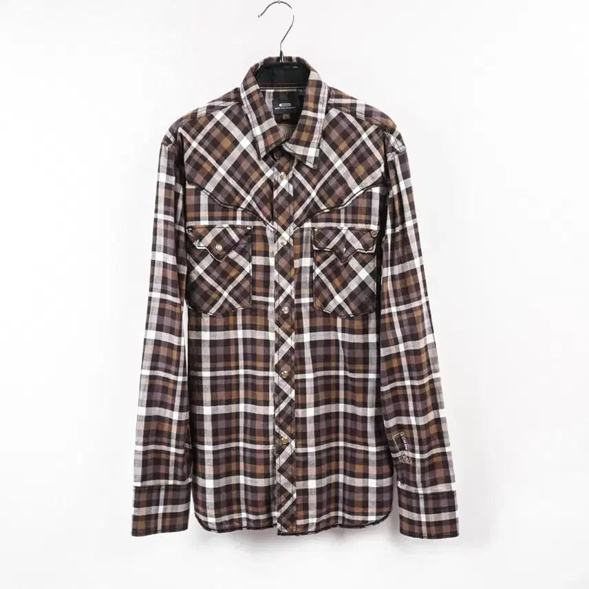 [BUNJANG] G-STAR RAW C255 Check Western Shirt / G-STAR RAW 지스타로우 스냅 체크남방 웨스턴셔츠 워크셔츠 C255