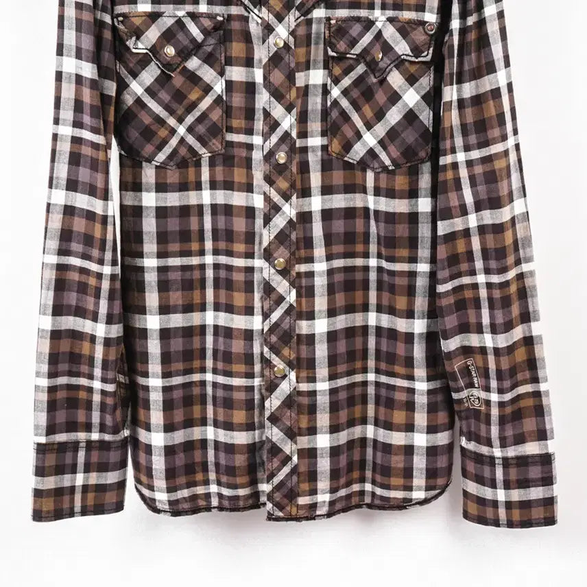 [BUNJANG] G-STAR RAW C255 Check Western Shirt / G-STAR RAW 지스타로우 스냅 체크남방 웨스턴셔츠 워크셔츠 C255