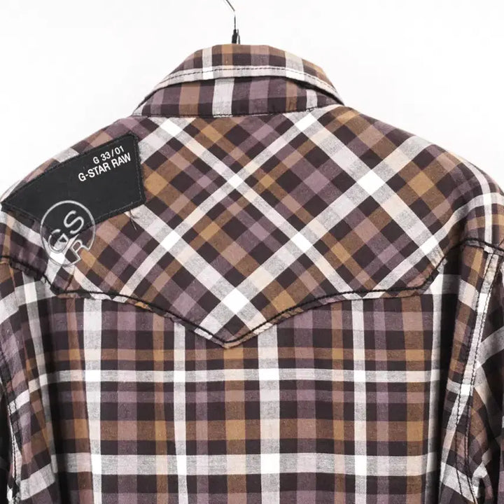 [BUNJANG] G-STAR RAW C255 Check Western Shirt / G-STAR RAW 지스타로우 스냅 체크남방 웨스턴셔츠 워크셔츠 C255