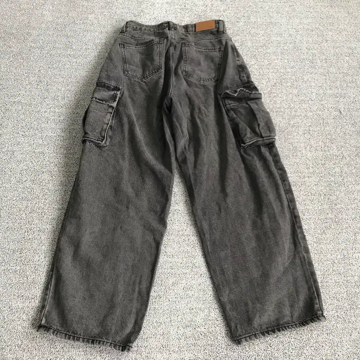 [BUNJANG] Urban Dress Black Denim Cargo Pants / 어반드레스 흑청 카고바지