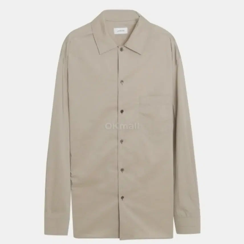 [BUNJANG] Lemaire Beige Convertible Collar Shirt - Size 50 / 르메르 베이지 컨버터블 칼라 셔츠 50