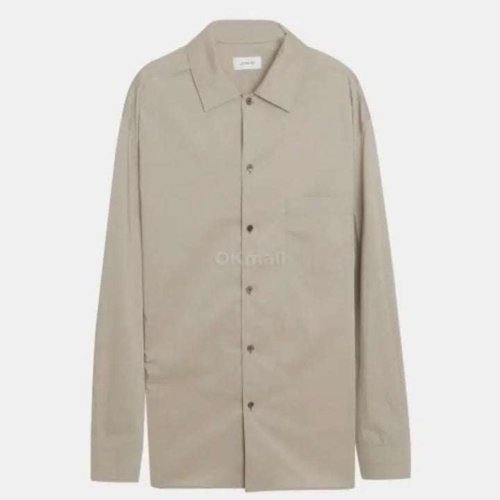 [BUNJANG] Lemaire Beige Convertible Collar Shirt - Size 50 / 르메르 베이지 컨버터블 칼라 셔츠 50