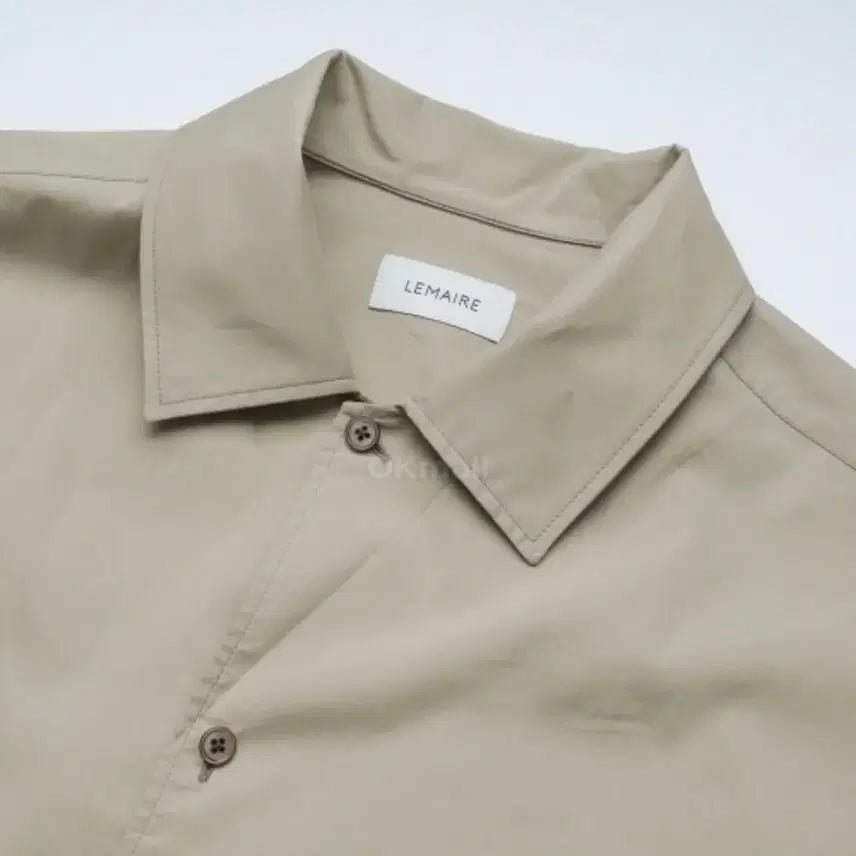 [BUNJANG] Lemaire Beige Convertible Collar Shirt - Size 50 / 르메르 베이지 컨버터블 칼라 셔츠 50