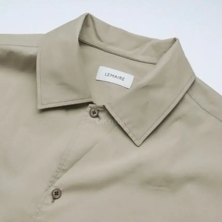 [BUNJANG] Lemaire Beige Convertible Collar Shirt - Size 50 / 르메르 베이지 컨버터블 칼라 셔츠 50