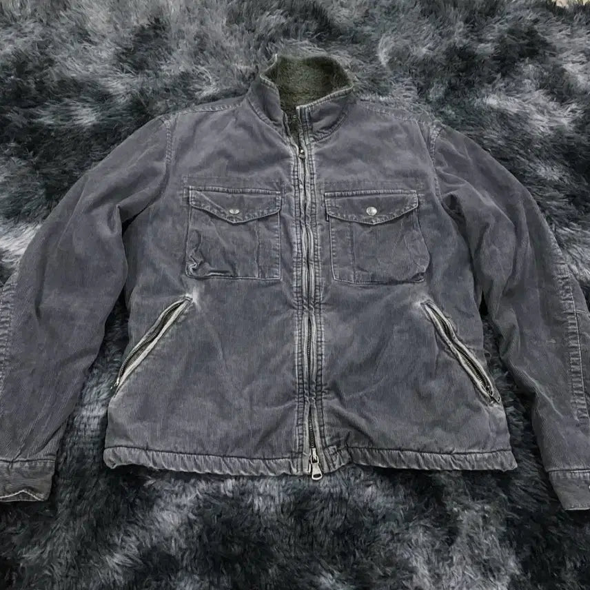 [BUNJANG] Calvin Klein Corduroy Fur Jacket / 캘빈클라인 코듀로이 퍼자켓