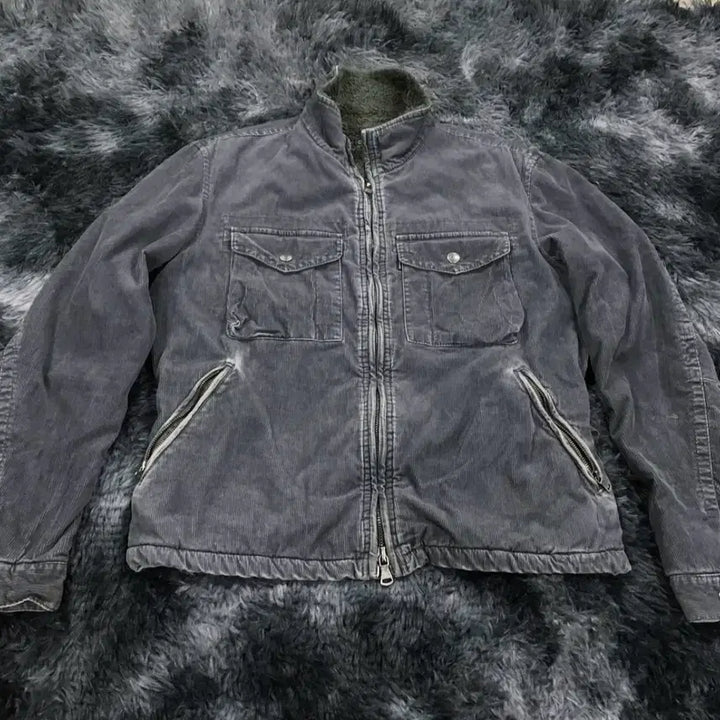 [BUNJANG] Calvin Klein Corduroy Fur Jacket / 캘빈클라인 코듀로이 퍼자켓
