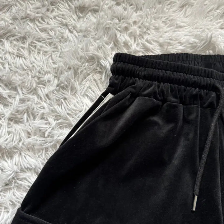 [BUNJANG] CHALK Japanese Vintage Velvet Wide Cargo Pants / CHALK 일본빈티지 벨벳 와이드 카고팬츠 보세 와이드팬츠 free 28