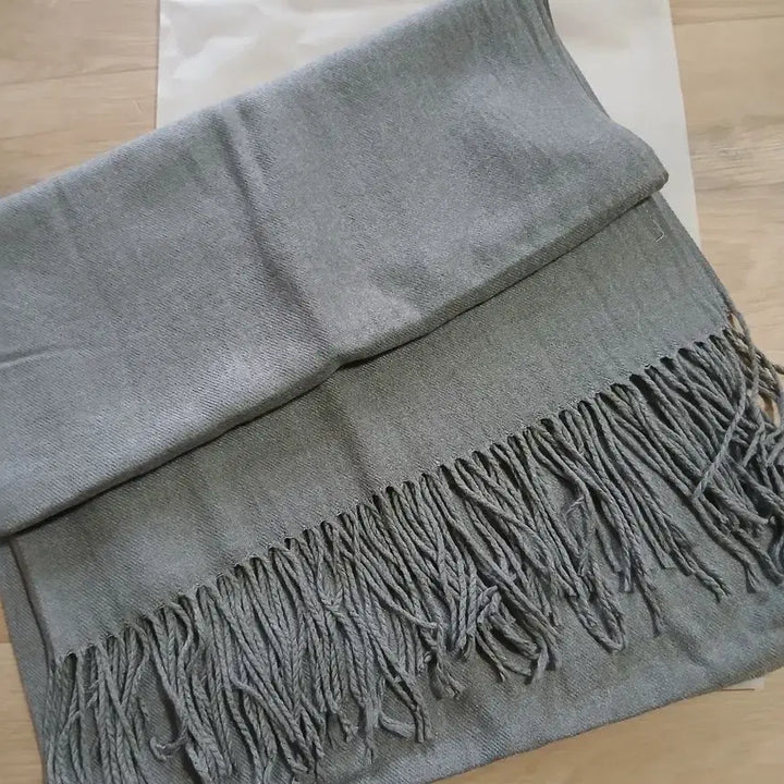 [BUNJANG] Gray Long Scarf / 그레이 목도리 새상품