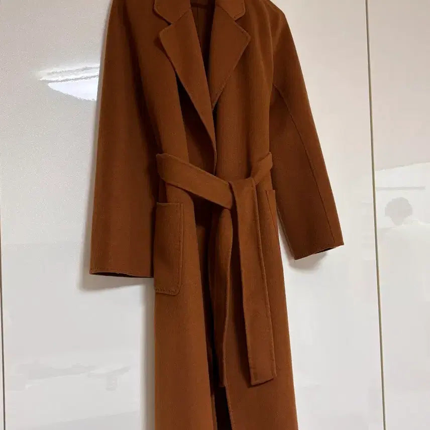 [BUNJANG] Jessica Lounge Cashmere Long Coat - Tobacco - Size S / Jessica Lounge 캐시미어 롱 코트 S(타바코)