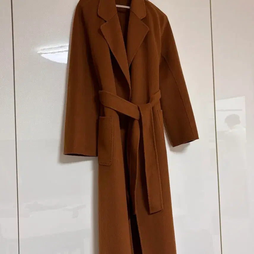 [BUNJANG] Jessica Lounge Cashmere Long Coat - Tobacco - Size S / Jessica Lounge 캐시미어 롱 코트 S(타바코)