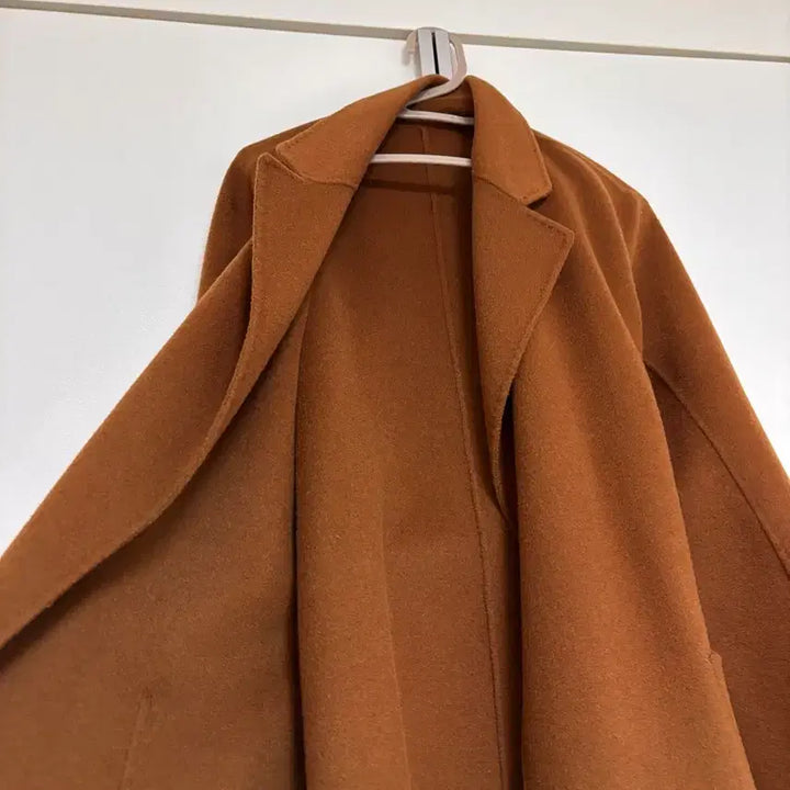 [BUNJANG] Jessica Lounge Cashmere Long Coat - Tobacco - Size S / Jessica Lounge 캐시미어 롱 코트 S(타바코)