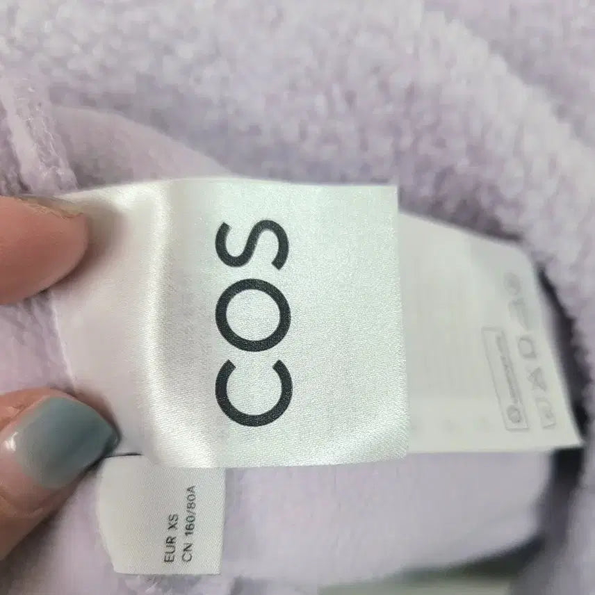 [BUNJANG] COS Teddy Tunic Pleated Half-Zip Dress Lavender / COS 코스 테디 튜닉 플리츠 반집업 원피스 라벤더