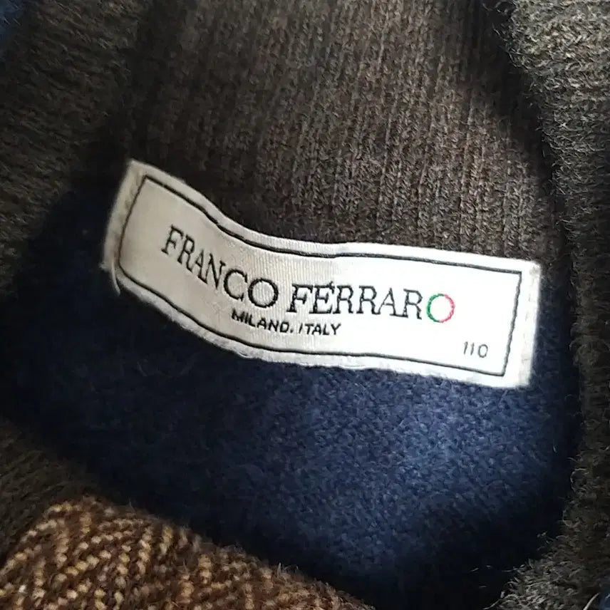[BUNJANG] Franco Ferraro Wool Knit Sweater (Size 110) / 프랑코 페라로 (Franco Ferraro) 울니트 - 넉넉한 110