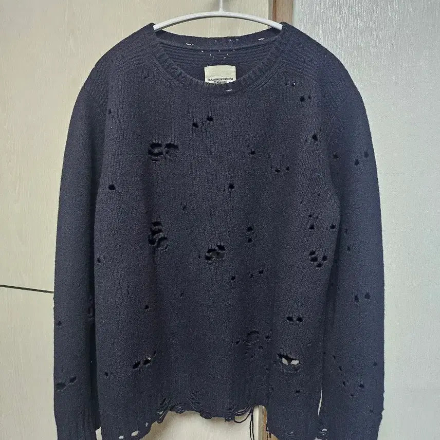 [BUNJANG] Soloist Distressed Grunge Knit (Size 48) / 솔로이스트 디스트레드 그런지 니트 (48)