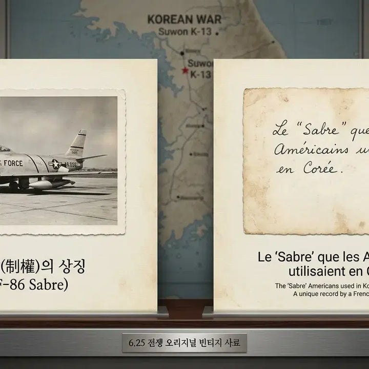 [BUNJANG] USAF F-86 Sabre Vintage Photograph (1952) / 1952년 - 6.25 한국 전쟁의 수호자 -  미국 공군 F86 세이버