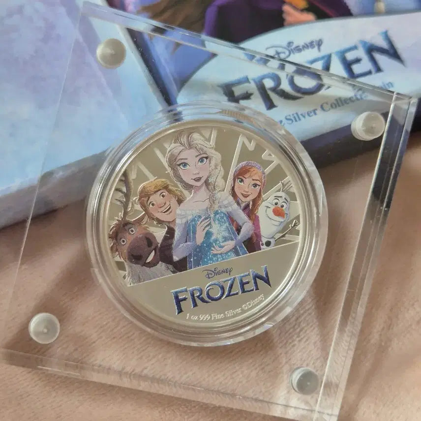 [BUNJANG] Disney Frozen 1 oz Silver Coin / 디즈니 겨울왕국 기념 1온스 실버코인 은화
