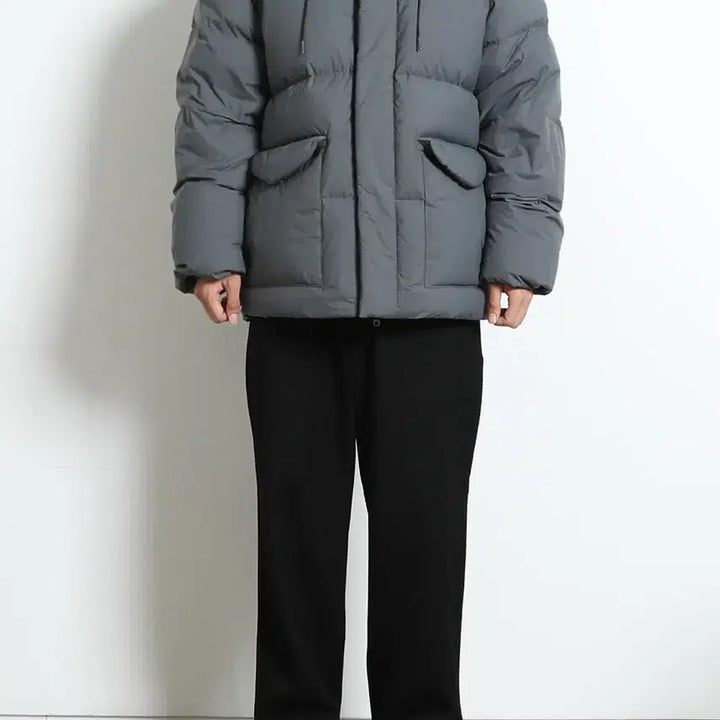 [BUNJANG] Holysun Noscove Goose Down Padded Jacket Charcoal S / 홀리선 노스코브 구스다운 패딩점퍼 차콜 사이즈S