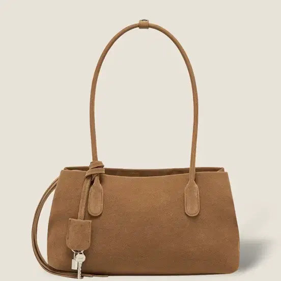 [BUNJANG] CERNI Lazy Baguette Bag Suede Shoulder Bag / CERNI Lazy Baguette Bag 스웨이드 숄더백 새상태