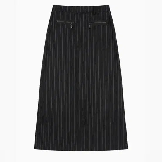 [BUNJANG] Oesio Stripe Slit Long Skirt / 오에시오 스트라이프 슬릿 롱 스커트