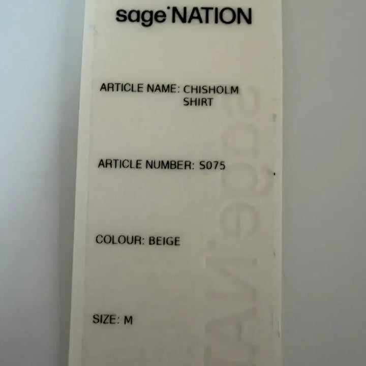 [BUNJANG] Sage Nation Chisholm Shirt - Off White / 세이지네이션 sage NATION 24ss chisholm shirt