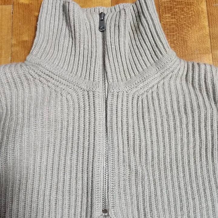 [BUNJANG] In The Row Half Zip-up Knit Sweater / 인더로우 하프 집업 니트 샌드 멜란지 2사이즈