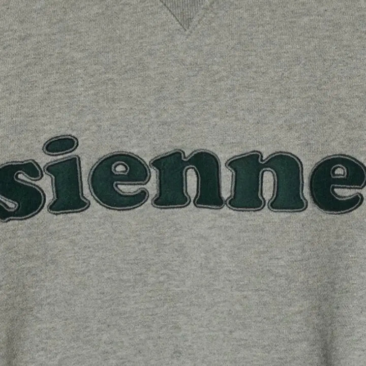 [BUNJANG] Sienne Patch Hooded Sweatshirt Melange Grey / 시엔느 패치후드 멜란지그레이