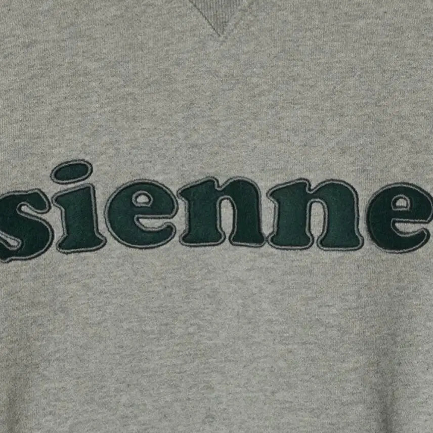 [BUNJANG] Sienne Patch Hooded Sweatshirt Melange Grey / 시엔느 패치후드 멜란지그레이