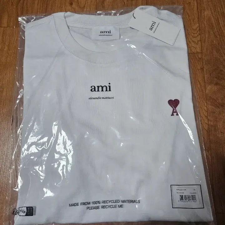 [SOLD OUT] 아미 화이트 하트 로고 긴팔티 XL 새상품