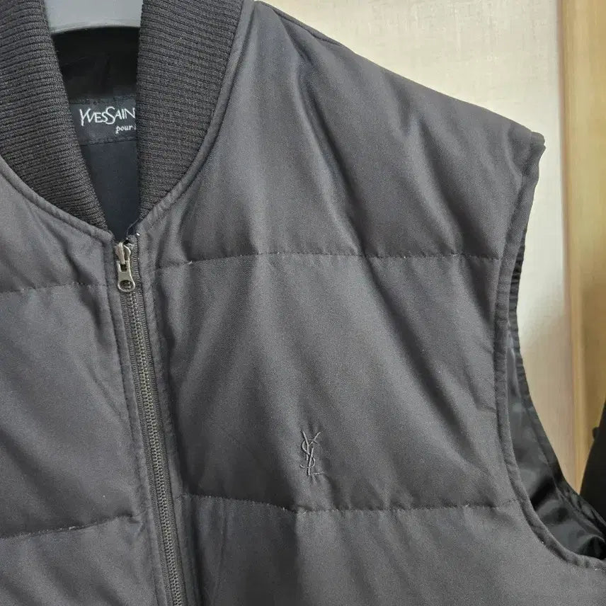 [BUNJANG] Yves Saint Laurent Padded Vest and Jacket (Black) / 남성105 입생로랑 패딩조끼+패딩자켓(블랙)