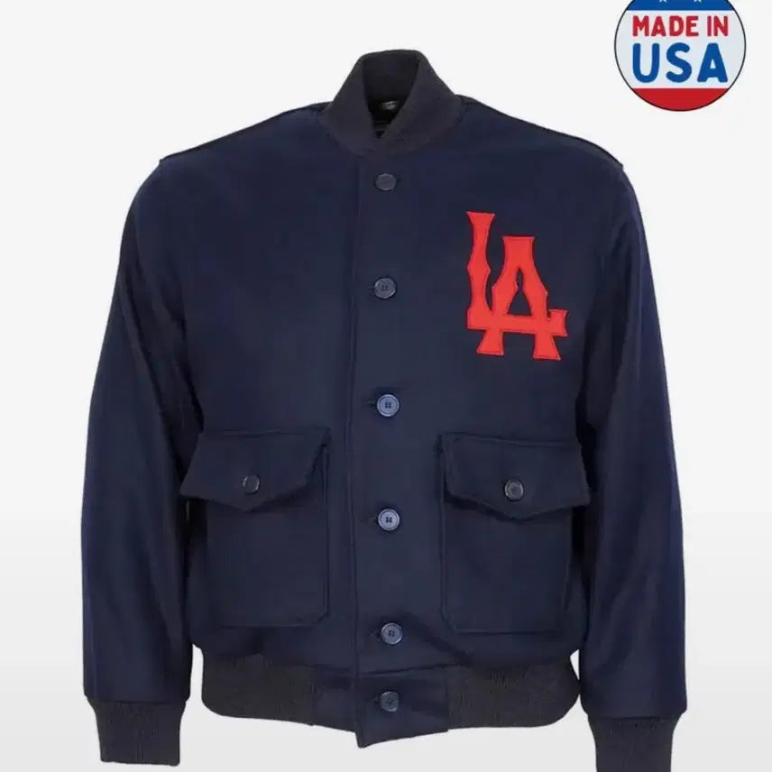 [BUNJANG] Settlemeier Ebbets Field USA Made Flannel Wool Varsity Jacket L / 세틀마이어 이벳필드 USA메이드 플란넬울 바시티 자켓 L 새제품
