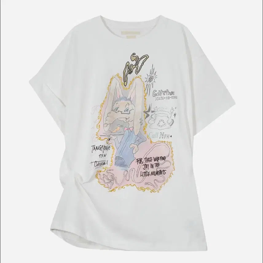 [SOLD OUT] 타입서비스 Rabbit Ruched Top [White]