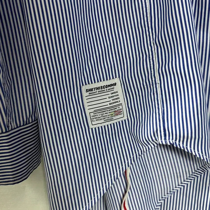 [BUNJANG] Shades Comma Striped Shirt / 쉐이디스 콤마 스트라이프 셔츠 남방