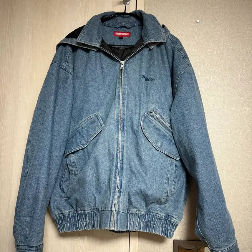 [BUNJANG] Supreme Denim Utility Hooded Jacket / 슈프림 후드 데님 유틸리티 자켓