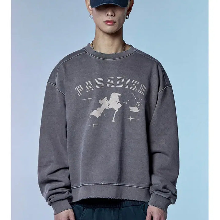 [BUNJANG] Tilden Paradise Sweatshirt Brown / 틸던 파라다이스 스웻 브라운
