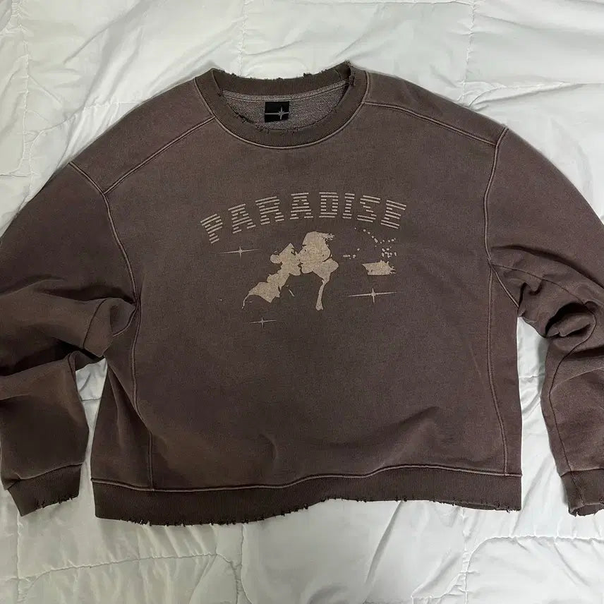 [BUNJANG] Tilden Paradise Sweatshirt Brown / 틸던 파라다이스 스웻 브라운