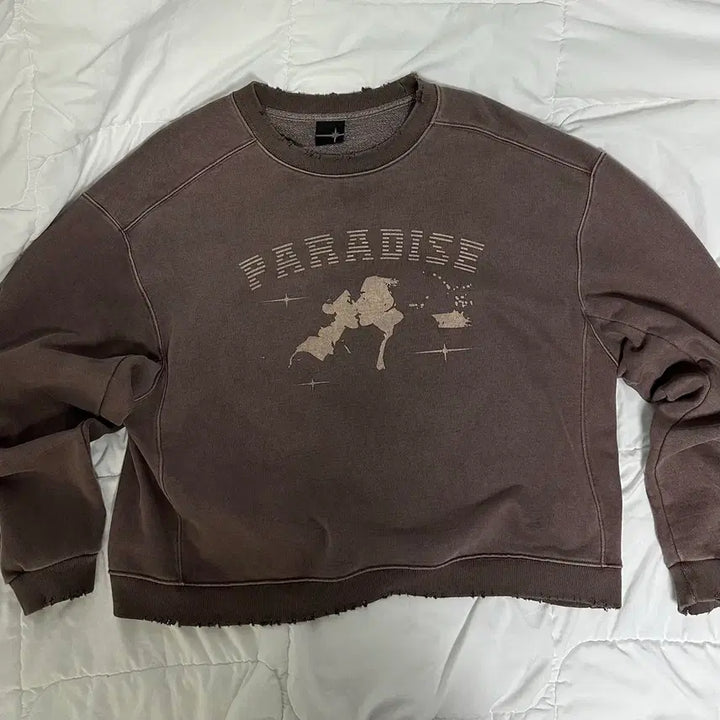 [BUNJANG] Tilden Paradise Sweatshirt Brown / 틸던 파라다이스 스웻 브라운