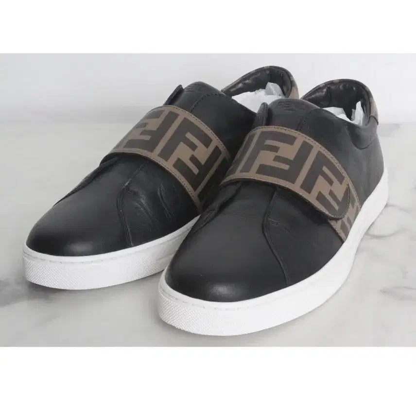 [BUNJANG] Fendi FF Logo Banding Sneakers Black / 펜디 FF로고 밴딩 스니커즈 블랙 38(250)