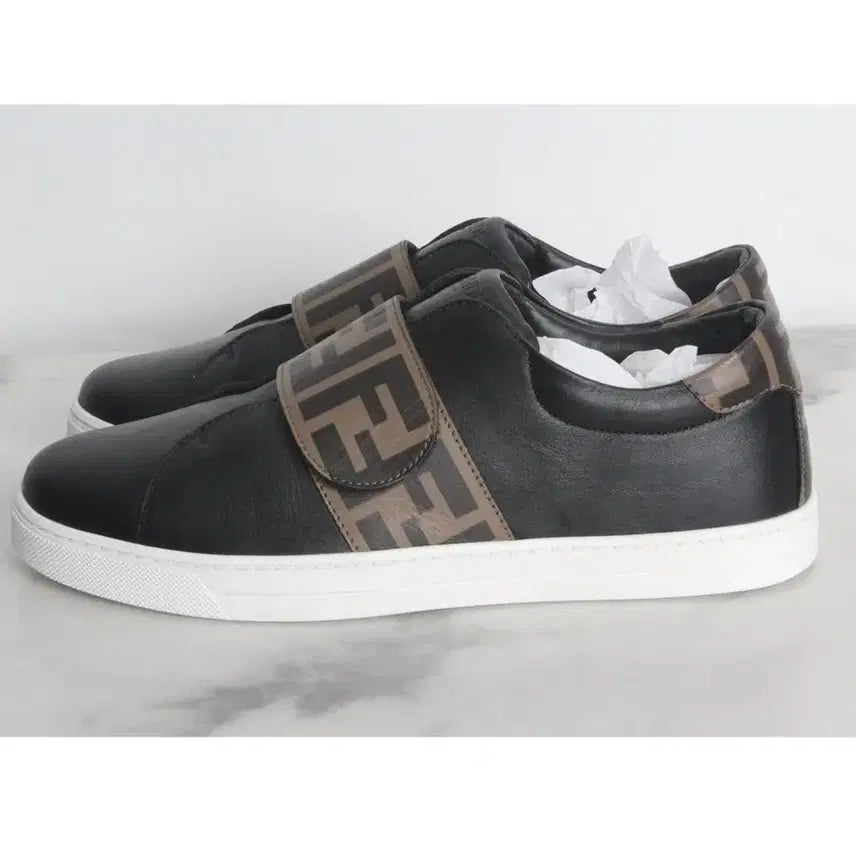 [BUNJANG] Fendi FF Logo Banding Sneakers Black / 펜디 FF로고 밴딩 스니커즈 블랙 38(250)