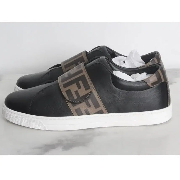 [BUNJANG] Fendi FF Logo Banding Sneakers Black / 펜디 FF로고 밴딩 스니커즈 블랙 38(250)